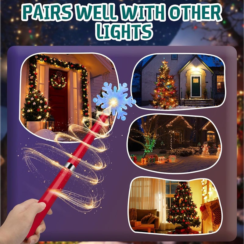 Airjam Wireless Remote Control Outlet, Magic Light Wand for Christmas Tree Lights and Home Decoration Lights, Remote Light Switch with Music, Christmas Gift for Kids/Friends/Family, Red - Image 5